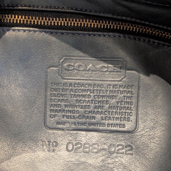 Vintage Coach Drawstring Sling - Style 4023 - Blue - includes original hang tag - Picture 11 of 15